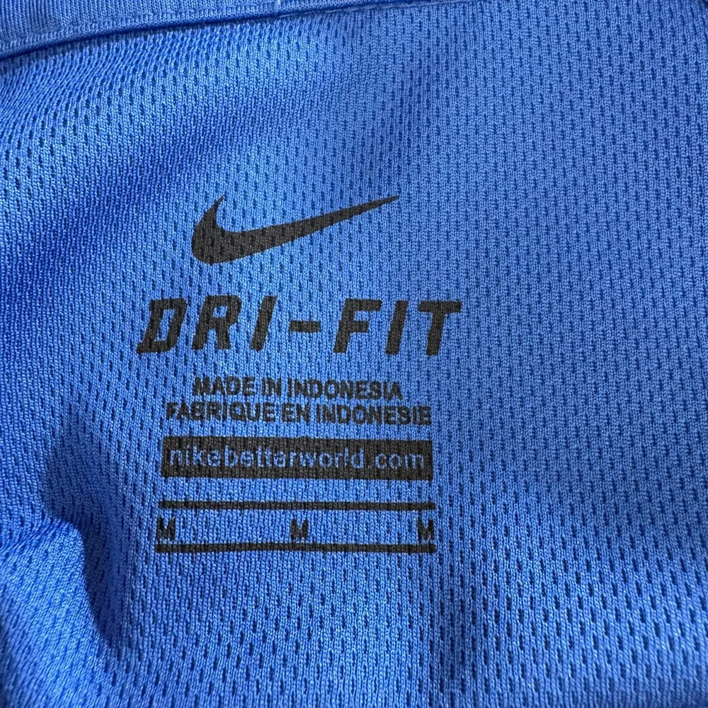 Men's Nike Blue & White Dri-FIT Polo Shirt M